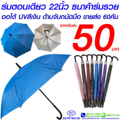 ร่มตอนเดียว 22 นิ้ว